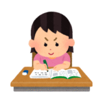 studying girl